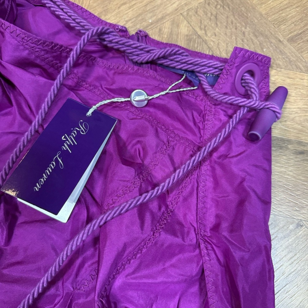 RALPH LAUREN Paityn Silk Taffeta Maxi Skirt Bright Berry Purple Label RUNWAY 6 - Picture 5 of 10